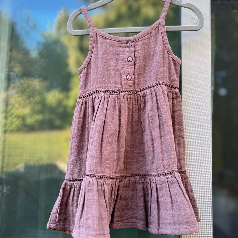 Jamie Kay Hazel Dress mauve purple size 1 year old NWOT